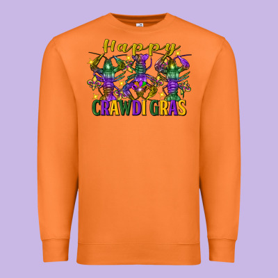 Happy Crawdi Gras Mardi Gras Crawfish Premium Sweatshirt Designed By Fadigitalartstudio