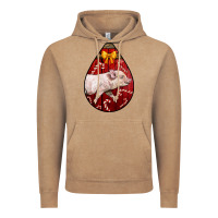 Vintage Coffee christmas pig Vintage Hoodie - LillyAllenDesigns