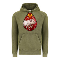 Vintage Olive christmas pig Vintage Hoodie - LillyAllenDesigns