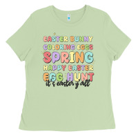 Matcha easter bunny spring Ladies Tee - MaliasSmallBusiness