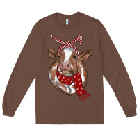 Chestnut christmas scarf heifer Long Sleeve Tee - RanaPortraitStore