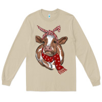 Mushroom christmas scarf heifer Long Sleeve Tee - RanaPortraitStore