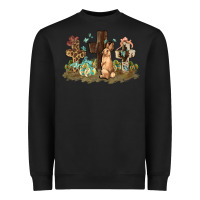 Black Western rabbit bunny with crosses Easter Day Heavyweight Sweatshirt - HowdyJamesFarm