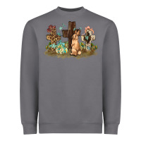 Storm Western rabbit bunny with crosses Easter Day Heavyweight Sweatshirt - HowdyJamesFarm