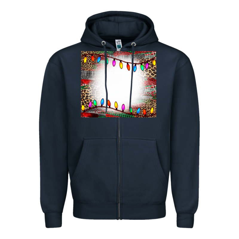 Christmas Bleach Effect Tumler Zipper Hoodie by CowCowDesign | Teevron