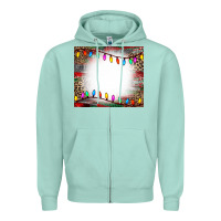 Seafoam christmas bleach effect tumler Zipper Hoodie - CowCowDesign