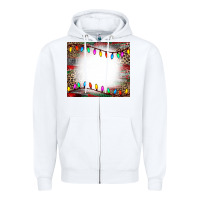 White christmas bleach effect tumler Zipper Hoodie - CowCowDesign