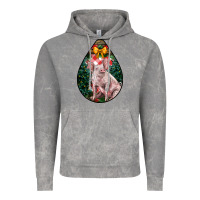 Cloud Rock christmas pig Vintage Hoodie - LillyAllenDesigns
