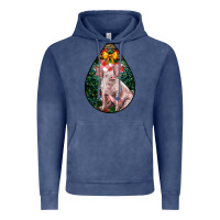 Vintage Denim christmas pig Vintage Hoodie - LillyAllenDesigns