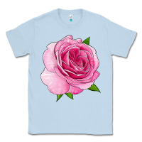 Dusty Blue All Dressed Up Rose Classic Tee - LillyAllenDesigns
