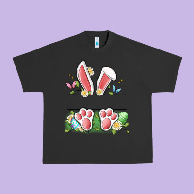 Easter Bunny Name Frame Urban Heavy Tee Designed By Artiststas