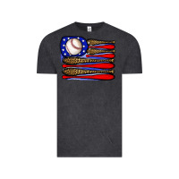Vintage Black leopard baseball flag3 Vintage Tee - JahusDesignShop