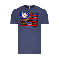 Vintage Denim leopard baseball flag3 Vintage Tee - JahusDesignShop