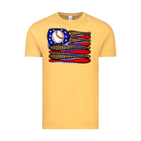 Vintage Mustard leopard baseball flag3 Vintage Tee - JahusDesignShop