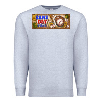Heather Grey game day vibes Premium Sweatshirt - BundleAndBundleShop