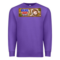 Purple game day vibes Premium Sweatshirt - BundleAndBundleShop