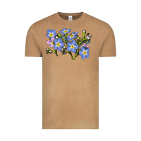 Vintage Camel Forget Me Not Flower Illustrations Vintage Tee - LillyAllenDesigns