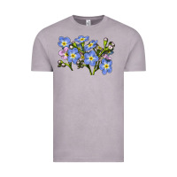Vintage Zinc Forget Me Not Flower Illustrations Vintage Tee - LillyAllenDesigns