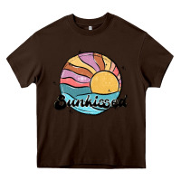 Chocolate Brown sunkissed Heavy Core Tee - MaliasSmallBusiness