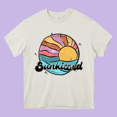 Sunkissed Heavy Core Tee Designed By Maliassmallbusiness