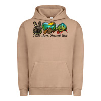 Pigment Burro Peace Love Peacock Bass Urban Hoodie - LillyAllenDesigns