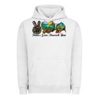 Pigment Lunar Rock Peace Love Peacock Bass Urban Hoodie - LillyAllenDesigns