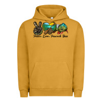 Pigment Peanut Butter Peace Love Peacock Bass Urban Hoodie - LillyAllenDesigns