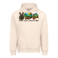 Sandshell Peace Love Peacock Bass Urban Hoodie - LillyAllenDesigns