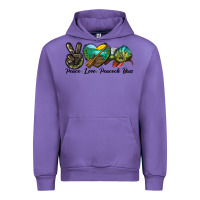 Tulip Peace Love Peacock Bass Urban Hoodie - LillyAllenDesigns