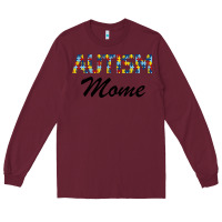 Burgundy Autism mom Long Sleeve Tee - Bettercallsaul