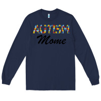 Navy Autism mom Long Sleeve Tee - Bettercallsaul