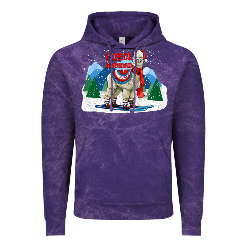 Fleece Navidad Alpaca Mountains Vintage Hoodie by LillyAllenDesigns | Teevron