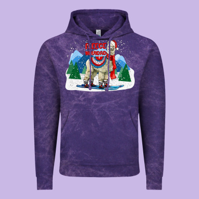 Fleece Navidad Alpaca Mountains Vintage Hoodie Designed By Lillyallendesigns