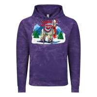 Cloud Purple fleece navidad alpaca mountains Vintage Hoodie - LillyAllenDesigns