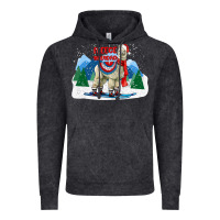 Vintage Black fleece navidad alpaca mountains Vintage Hoodie - LillyAllenDesigns