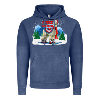 Vintage Denim fleece navidad alpaca mountains Vintage Hoodie - LillyAllenDesigns