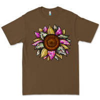 Cacao sunflower camouflage Premium Tee - JahusDesignShop