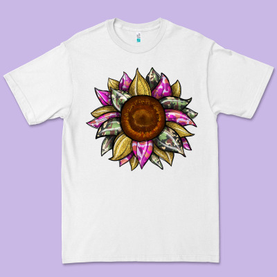 Sunflower Camouflage Premium Tee Designed By Jahusdesignshop