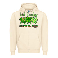 St. Patrick's Not Lucky Simply Blessed Zipper Hoodie | Teevron