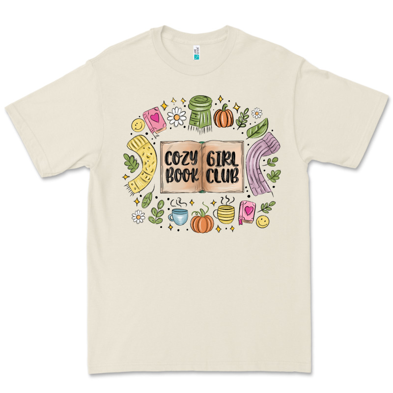 Cozy Book Girl Club Premium Tee by MaliasSmallBusiness | Teevron