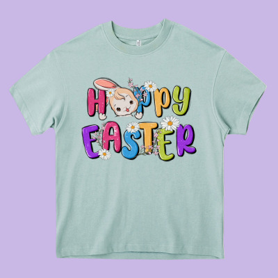 Easter Heavy Core Tee Designed By Maliassmallbusiness