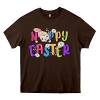 Chocolate Brown easter Heavy Core Tee - MaliasSmallBusiness