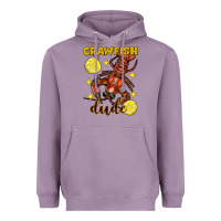 Lavender mardi gras crawfish dude Heavyweight Hoodie - FaDigitalArtStudio