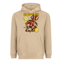 Mushroom mardi gras crawfish dude Heavyweight Hoodie - FaDigitalArtStudio