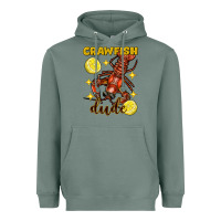 Sage mardi gras crawfish dude Heavyweight Hoodie - FaDigitalArtStudio