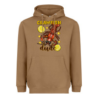 Toasted Coconut mardi gras crawfish dude Heavyweight Hoodie - FaDigitalArtStudio