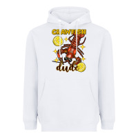 White mardi gras crawfish dude Heavyweight Hoodie - FaDigitalArtStudio