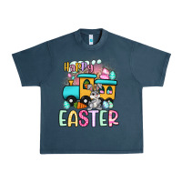 Midnight Navy happy easter train Urban Heavy Tee - Artiststas