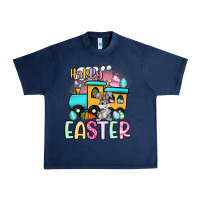 Navy happy easter train Urban Heavy Tee - Artiststas