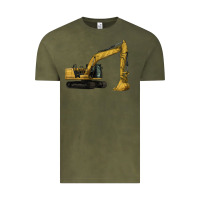 Vintage Olive Excavator Vintage Tee - LillyAllenDesigns